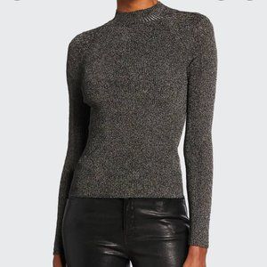 Ramy Brook Donella Metallic Raglan Sweater new Size Medium